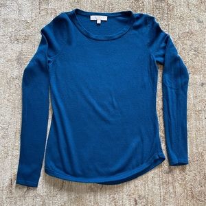 Dark Turquoise Blue Loft Sweater Size XS
